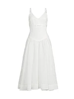 Breena Bow Fit-&-Flare Cocktail Dress