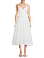 Breena Bow Fit-&-Flare Cocktail Dress