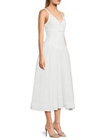Breena Bow Fit-&-Flare Cocktail Dress