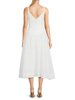 Breena Bow Fit-&-Flare Cocktail Dress