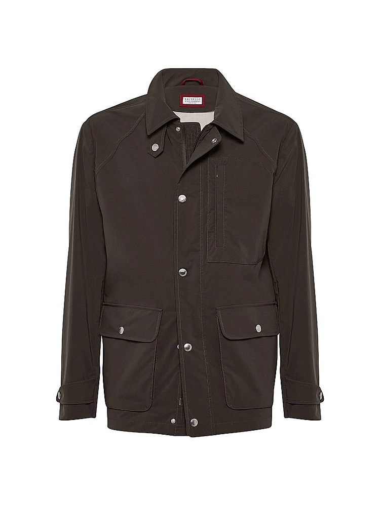 Water Resistant Bonded Cotton Unlined Field Jacket