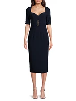 Kerry Crêpe Sheath Dress
