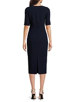 Kerry Crêpe Sheath Dress