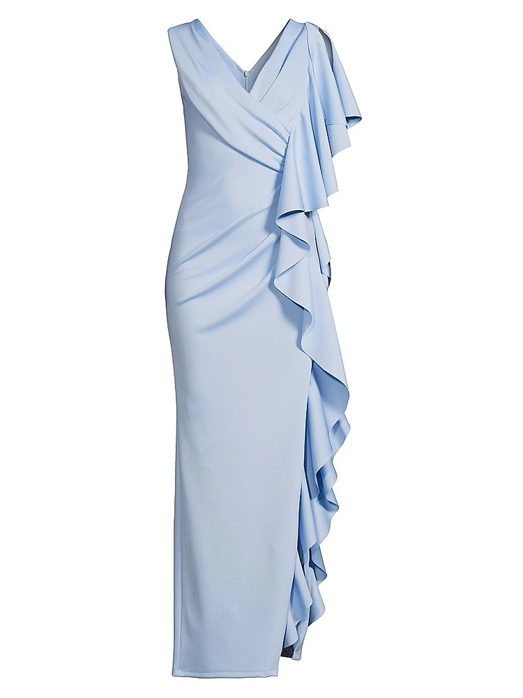Eve Morwen Ruffled Sleeveless Gown