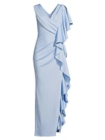 Eve Morwen Ruffled Sleeveless Gown