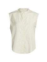 Hale Stripes Sleeveless Boxy Top