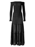 Polly Shimmery Knit Maxi Dress