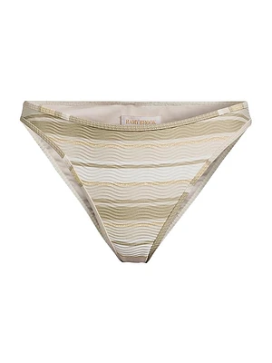 Isla Lurex Striped Bikini Bottom