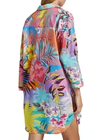 Zeru Button-Front Cover-Up Shirtdress