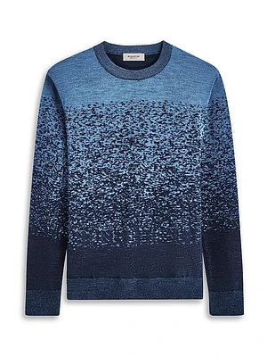 Gradient Wool Crewneck Sweater