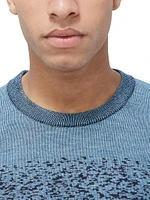 Gradient Wool Crewneck Sweater