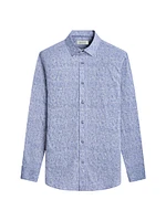 Julian Stretch Cotton Button-Front Shirt