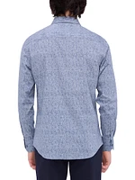 Julian Stretch Cotton Button-Front Shirt