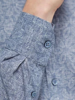 Julian Stretch Cotton Button-Front Shirt