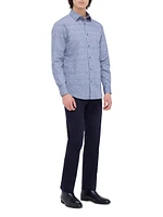 Julian Stretch Cotton Button-Front Shirt