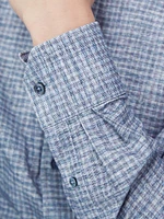 Karl Plaid Cotton Button-Front Shirt