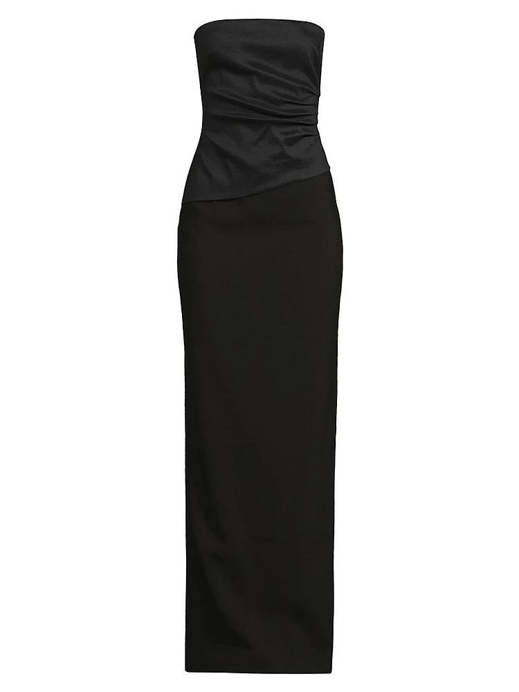 Evie Strapless Column Gown