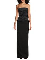 Evie Strapless Column Gown