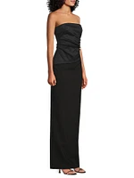 Evie Strapless Column Gown