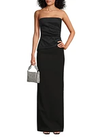 Evie Strapless Column Gown