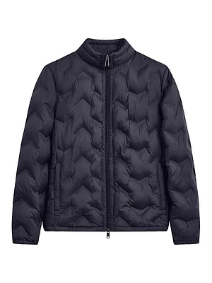 Quilted Zip Bomber Jacket