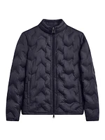 Quilted Zip Bomber Jacket