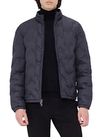 Quilted Zip Bomber Jacket
