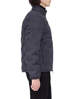 Quilted Zip Bomber Jacket
