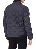 Quilted Zip Bomber Jacket