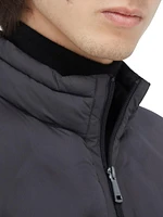 Quilted Zip Bomber Jacket