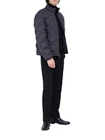 Quilted Zip Bomber Jacket