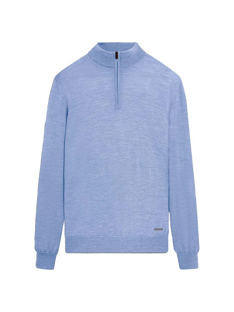 Spencer Wool Half-Zip Sweater