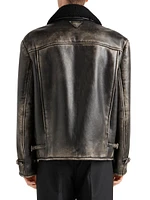 Nappa Leather and Shearling Jacket