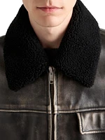 Nappa Leather and Shearling Jacket
