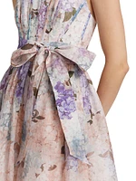 Bliss Floral Corset-Style Cocktail Dress