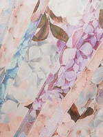 Bliss Floral Corset-Style Cocktail Dress