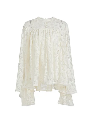 Illuminate Lace Gathered Top