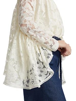 Illuminate Lace Gathered Top
