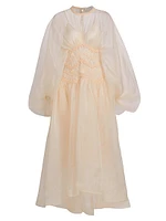 Illuminate Macrame Silk Gown