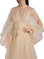 Illuminate Macrame Silk Gown