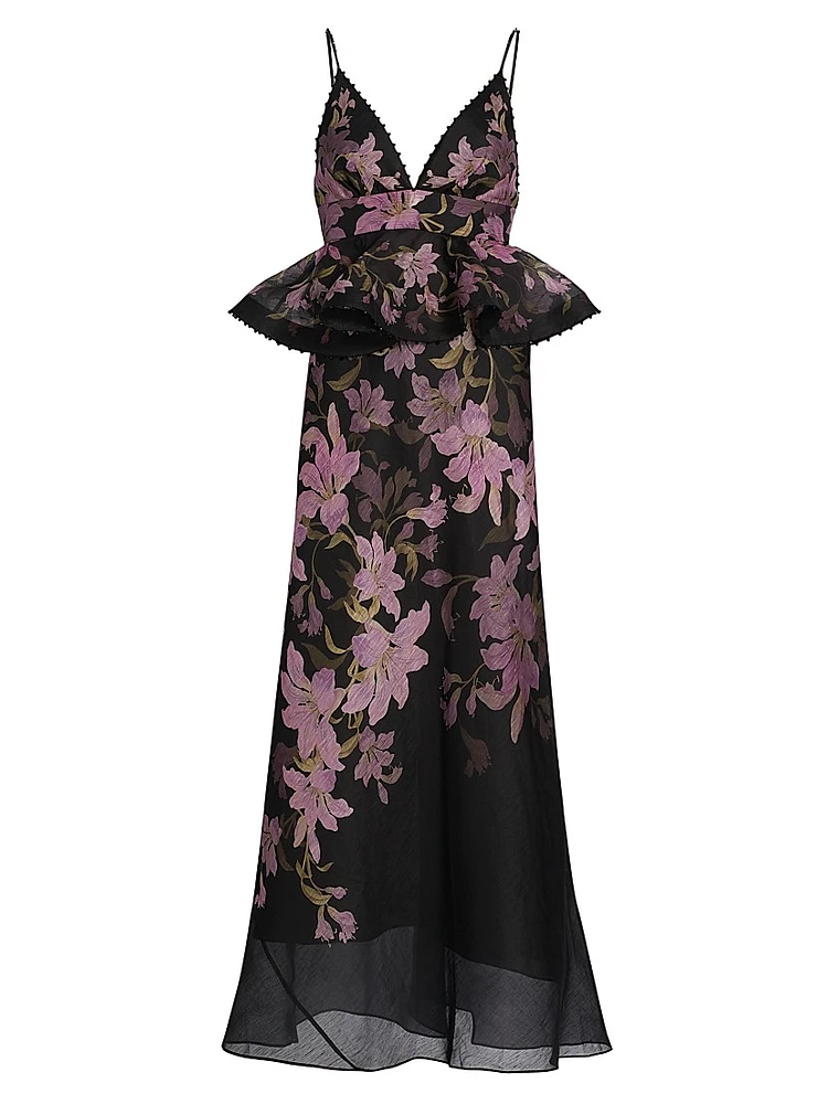 Dawning Peplum Slip Gown