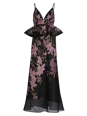 Dawning Peplum Slip Gown
