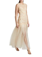Illuminate Macramé Maxi Dress