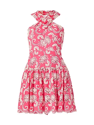 Lottie Broderie Anglaise Halterneck Minidress