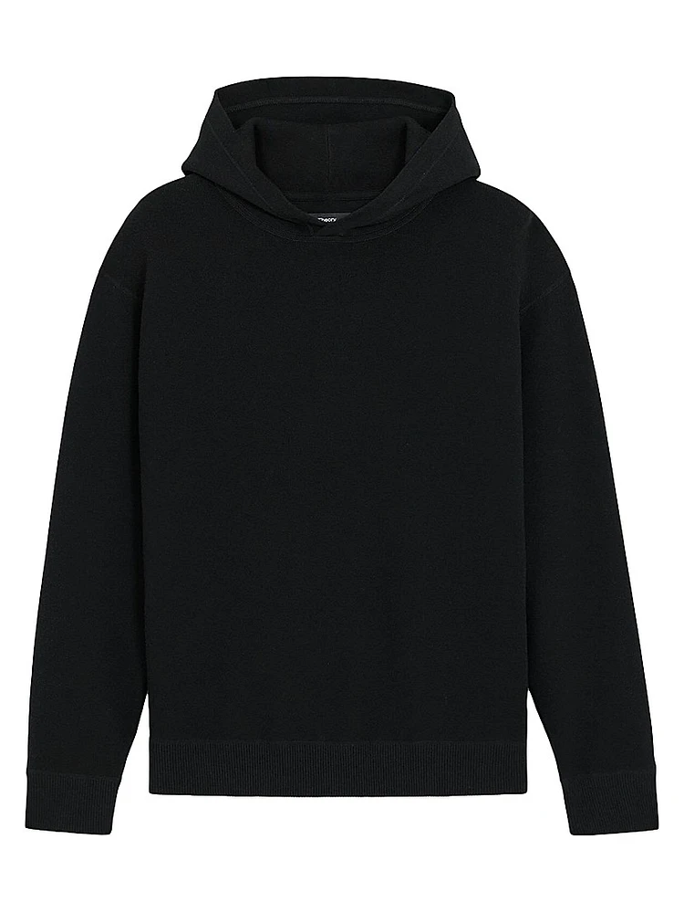 Compact-Knit Hooded Sweater