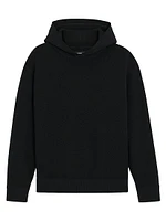 Compact-Knit Hooded Sweater
