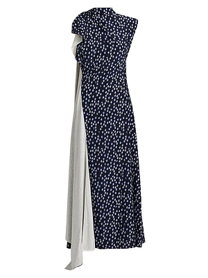 Devyn Printed Silk Maxi Dress