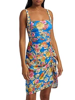 Pauline Floral Ruched Tankini