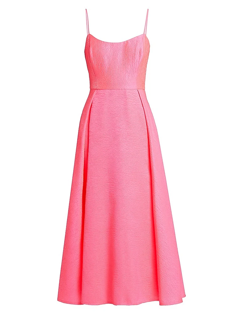 Renae Jacquard Midi-Dress