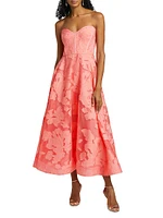 Desi Floral Lace Maxi-Dress